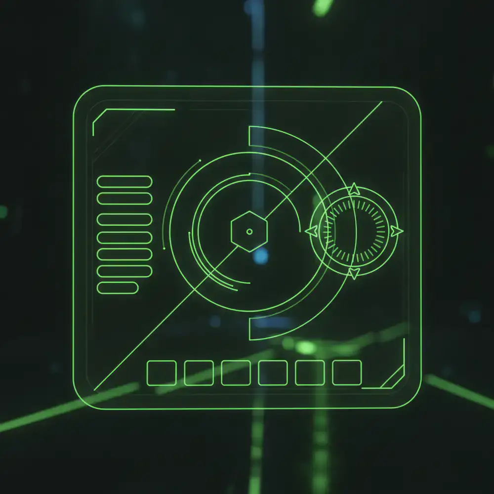 Esboço inicial da interface do jogo, focado em linhas guias