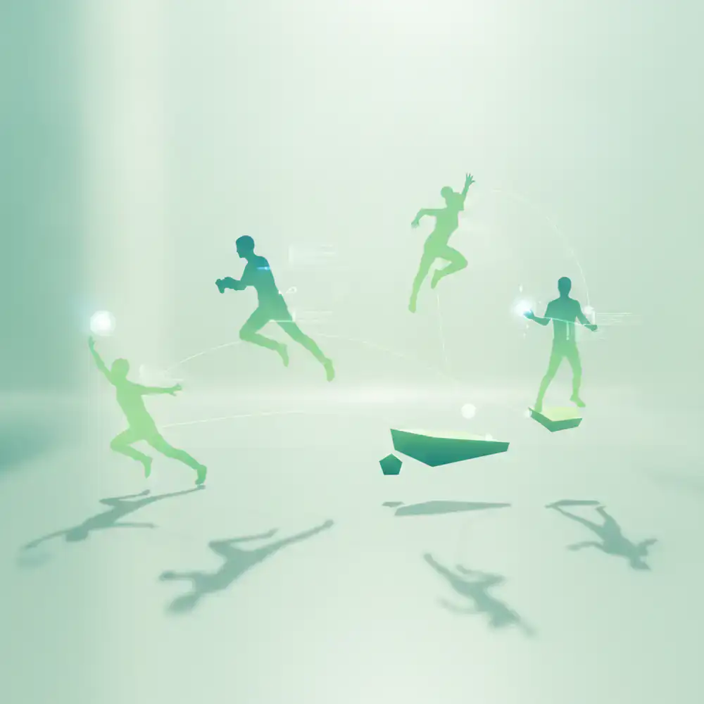 Ilustração silhueta do modo multiplayer
